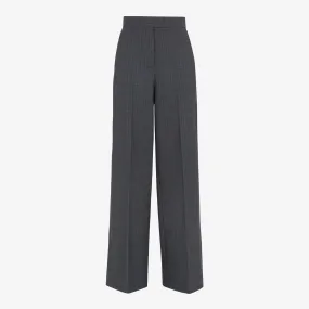 ANTHRACITE PANTS WITH WIDE GRAY STRIPES