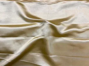 Antique Golden Plain Japan Silky Satin Fabric