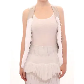 Arzu Kaprol Chic Fringed Open Back Vest