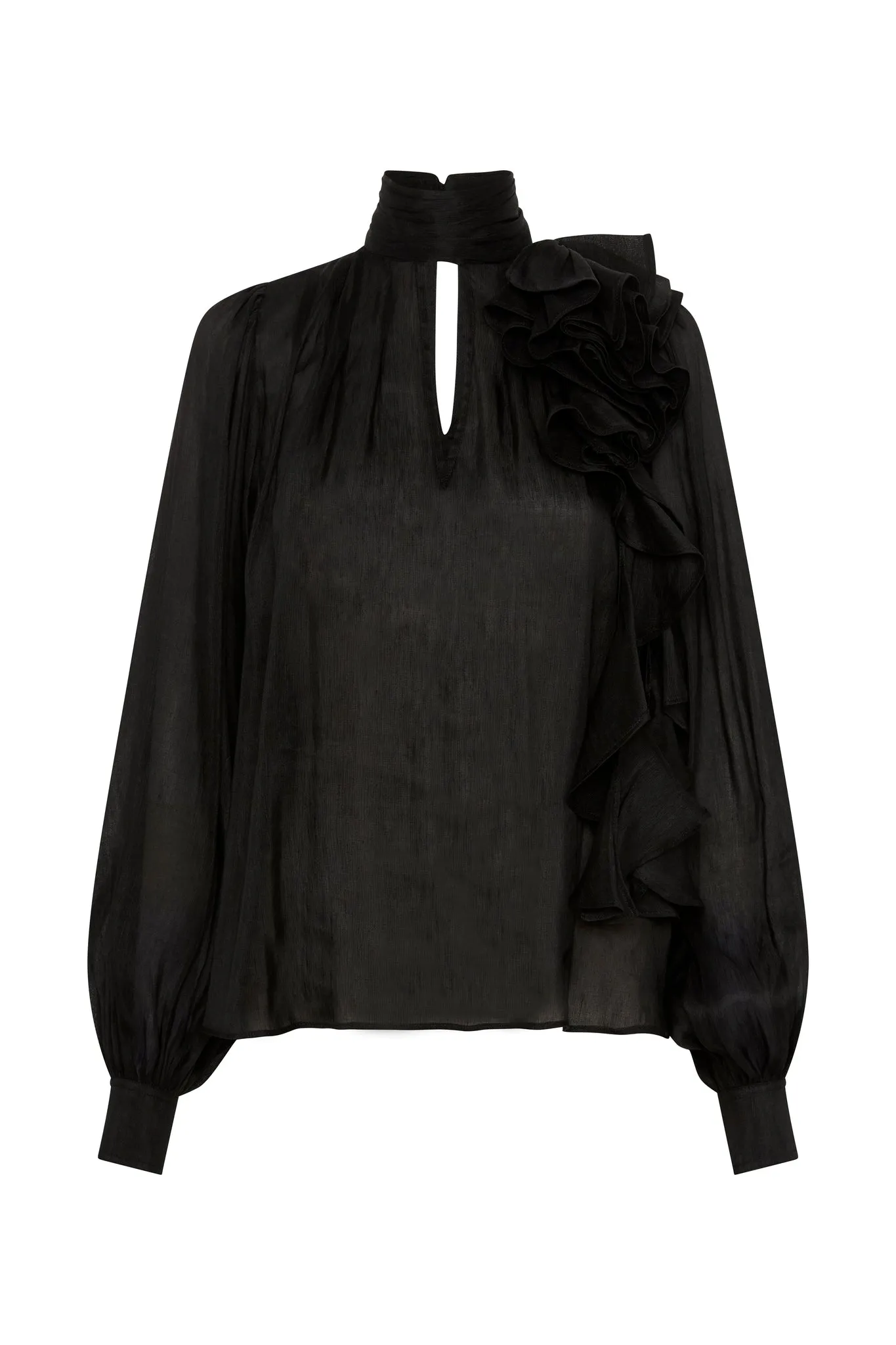 Aura Frilled Tie Blouse