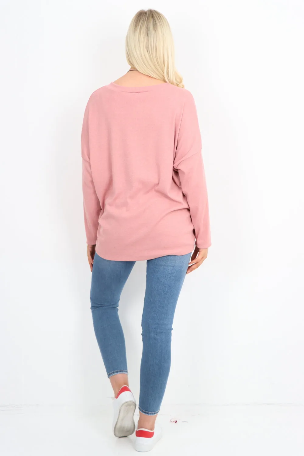 Basic Soft Knit  Necklace Top