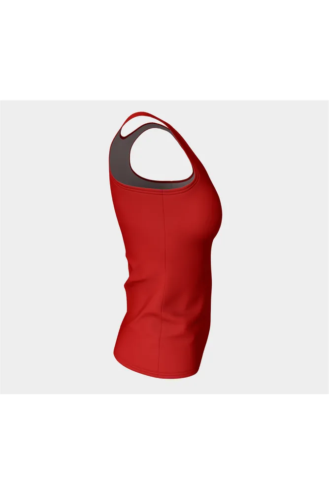 Cherry Red Fitted Tank Top