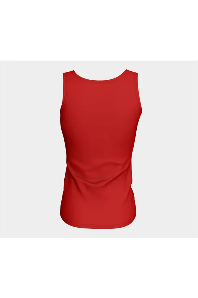 Cherry Red Fitted Tank Top