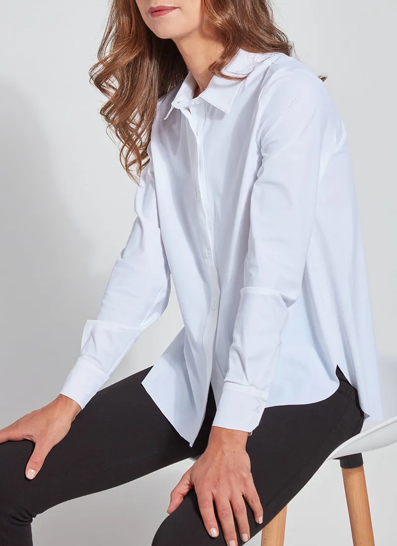 Connie Slim Shirt - White