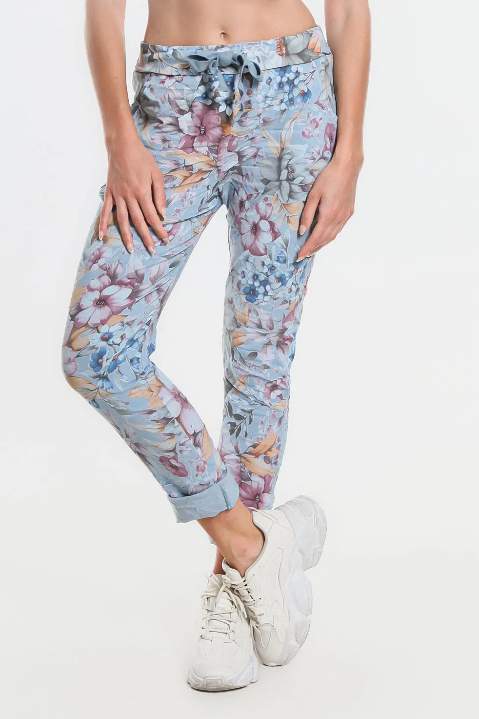 Daelyn Multi-Flower Pull On Pant (PL707M)