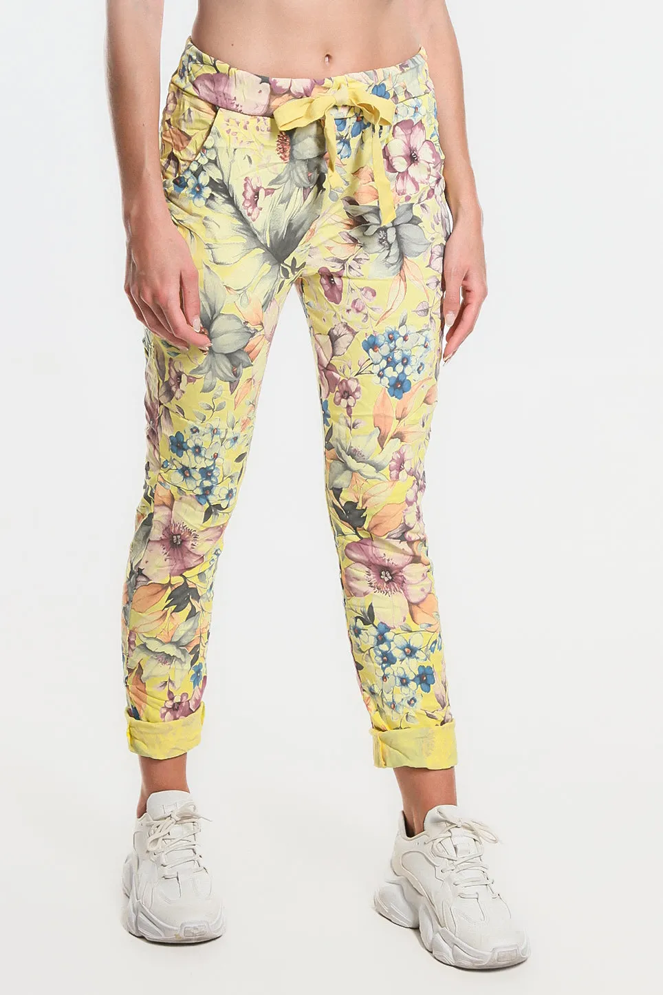 Daelyn Multi-Flower Pull On Pant (PL707M)