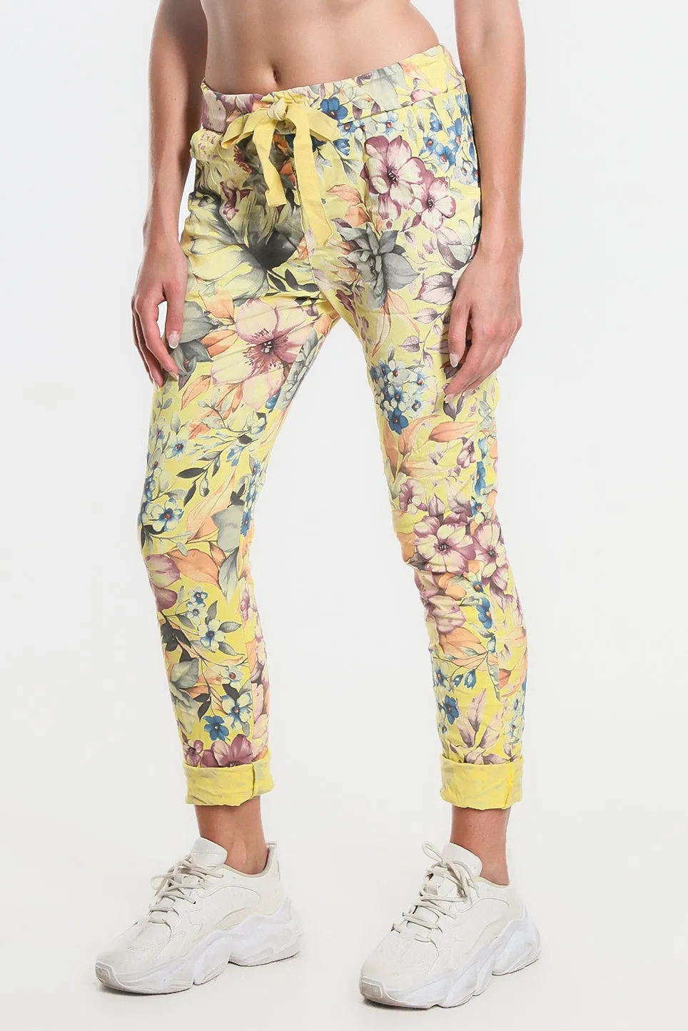 Daelyn Multi-Flower Pull On Pant (PL707M)