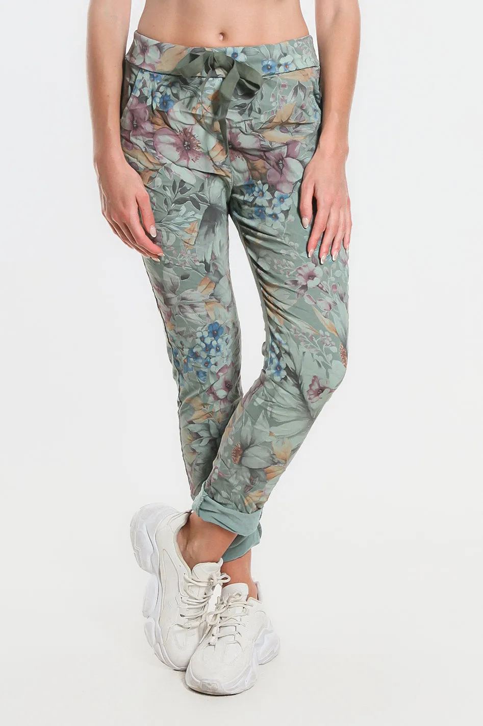 Daelyn Multi-Flower Pull On Pant (PL707M)