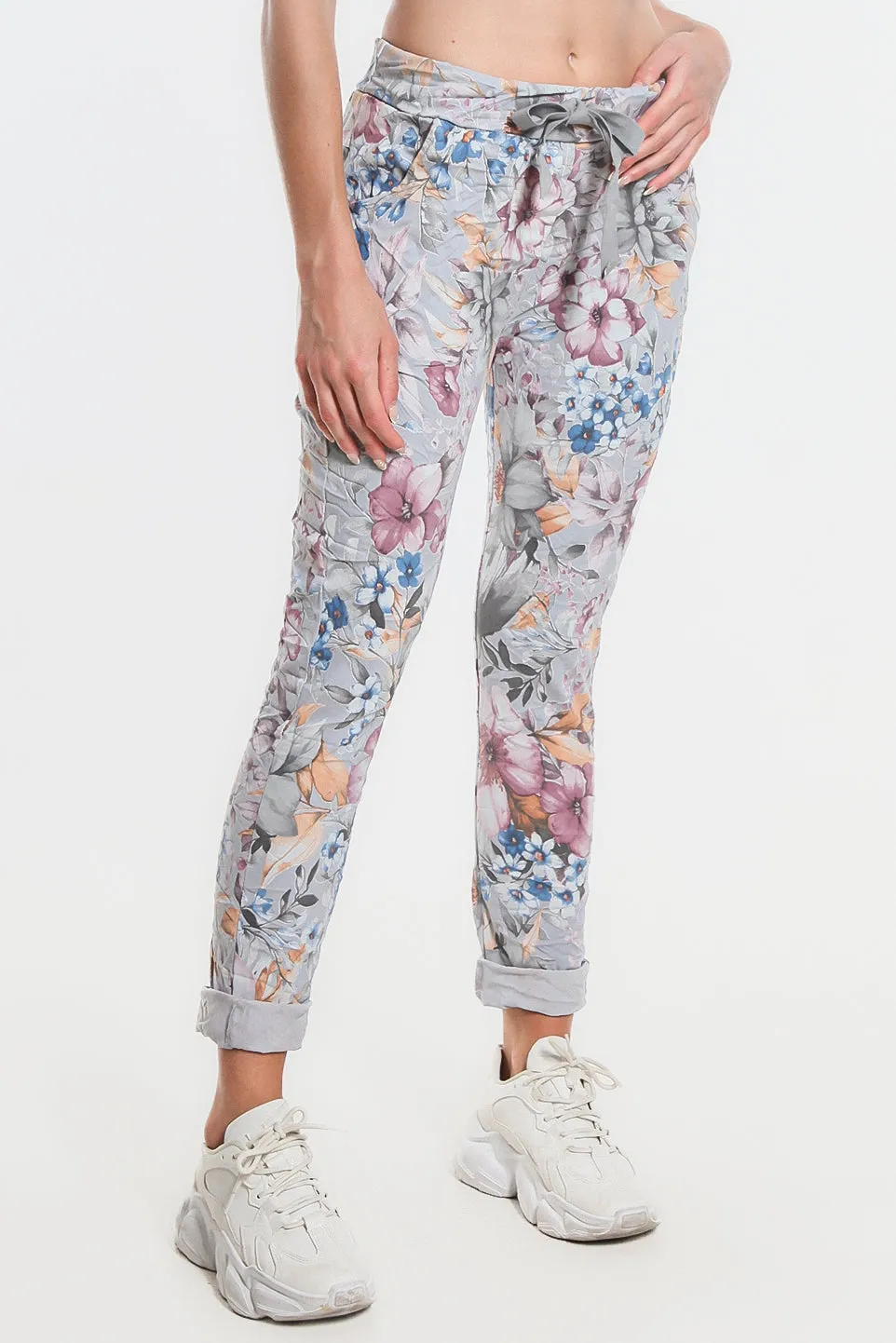 Daelyn Multi-Flower Pull On Pant (PL707M)