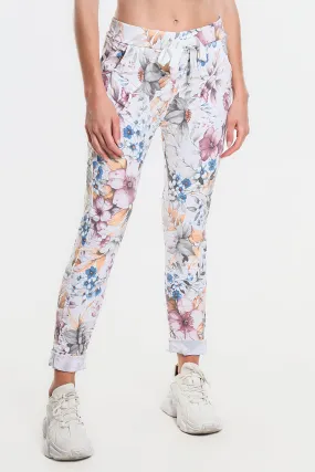 Daelyn Multi-Flower Pull On Pant (PL707M)