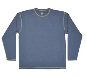 DryFins Blue Long Sleeve Rash Guard | Youth Size Swim Shirt