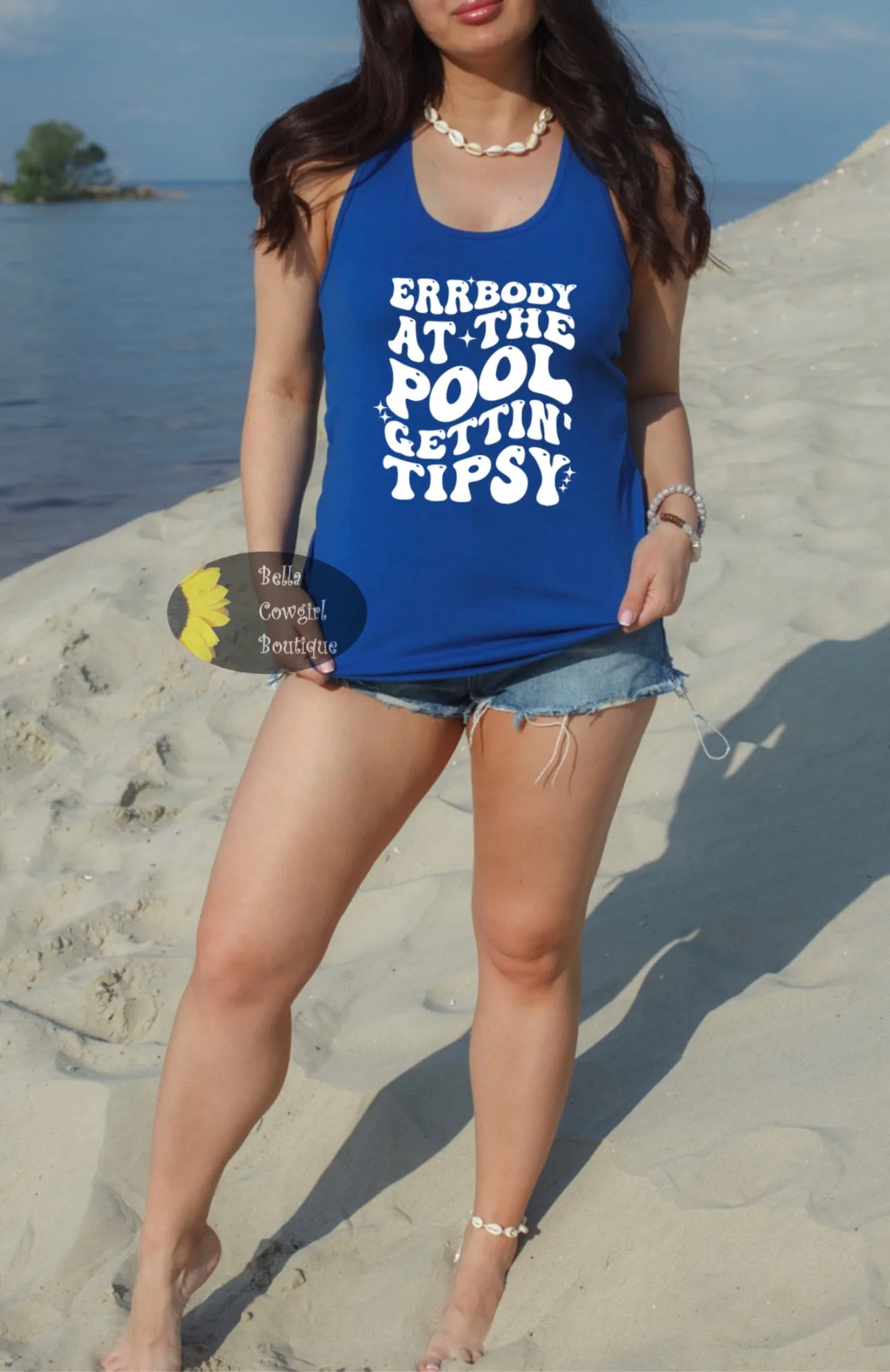 Errbody At The Pool Getting Tipsy Funny Summer Women's Tank Top