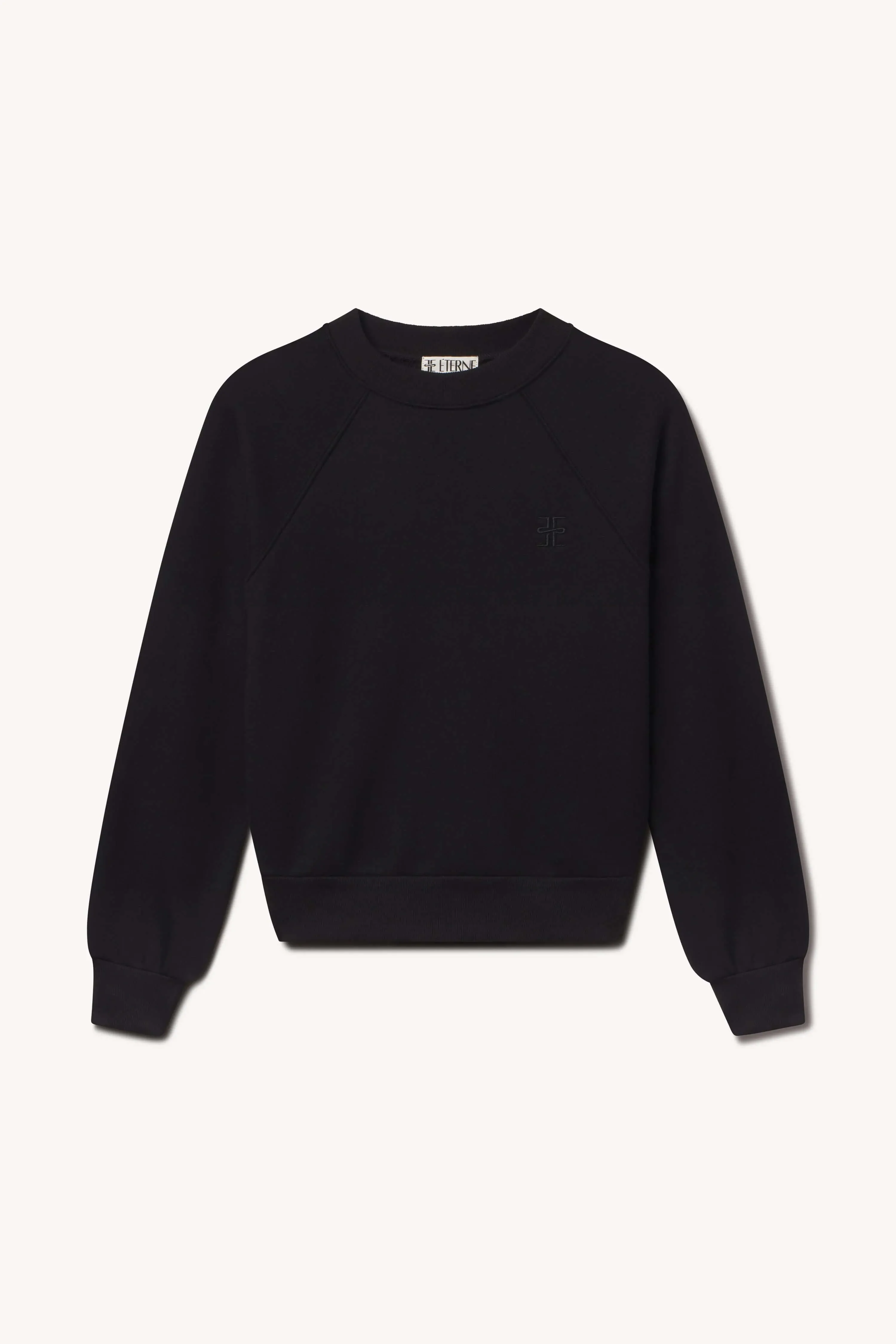 Eterne - Shrunken Raglan sweatshirt in Black