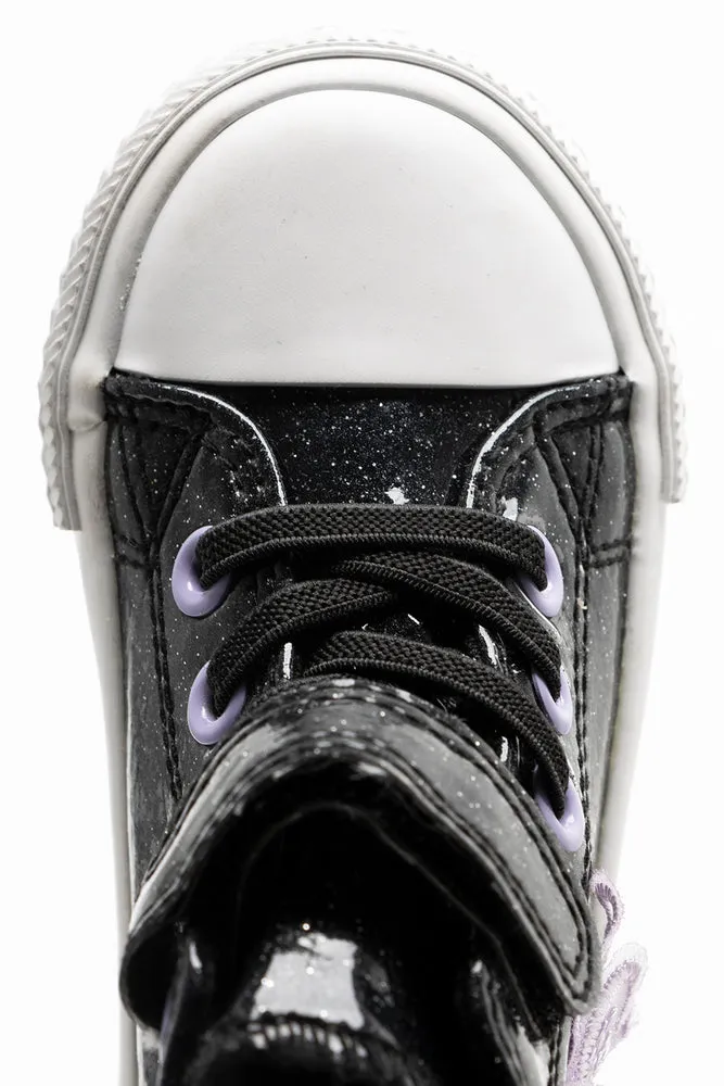 Glitter Hightop Sneaker Black