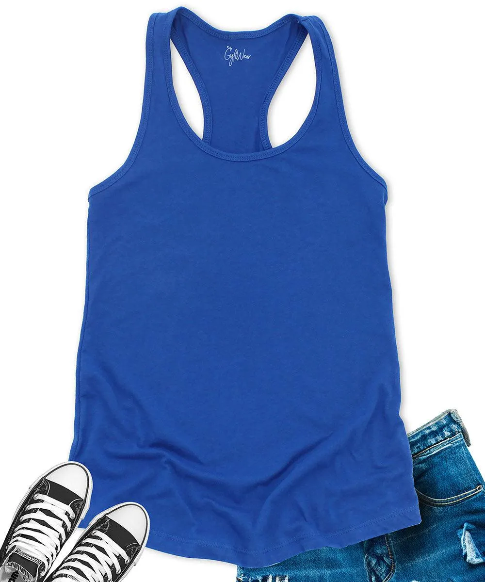 GyftWear Everyday Women's Royal Blue Racerback Tank Top