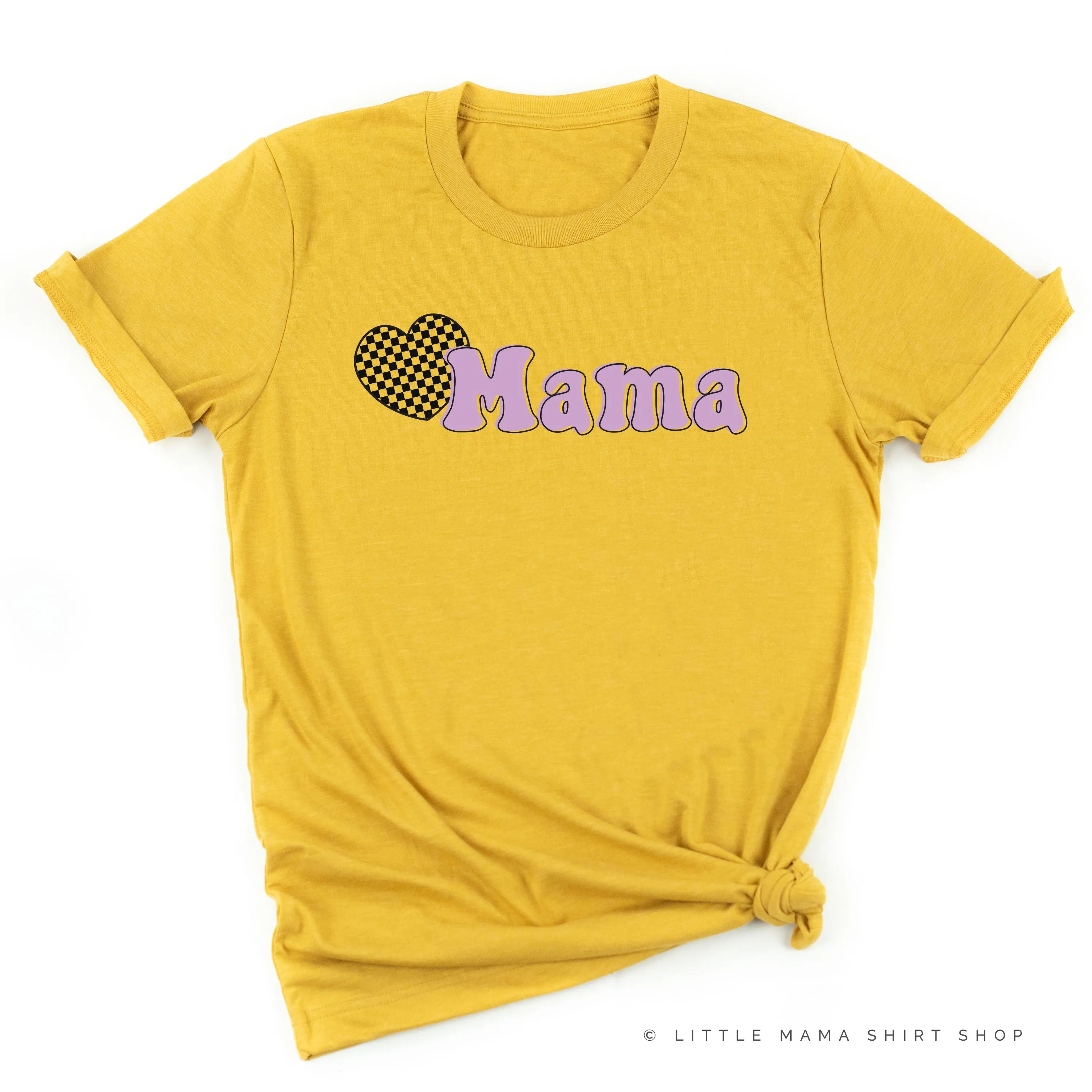 HEART CHECKERS - MAMA - Unisex Tee