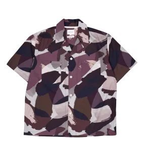 Mads Relaxed Camo Shirt Ss Espresso