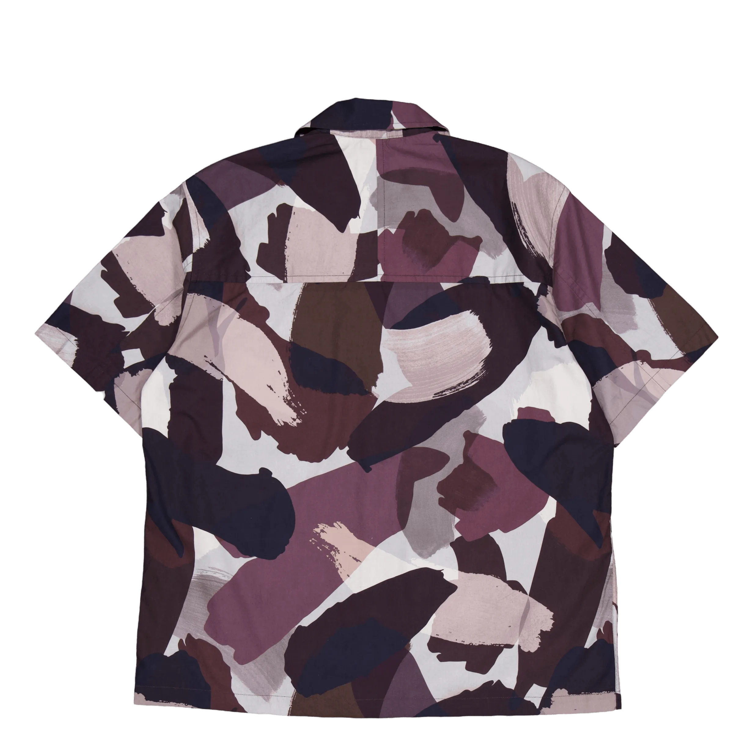 Mads Relaxed Camo Shirt Ss Espresso