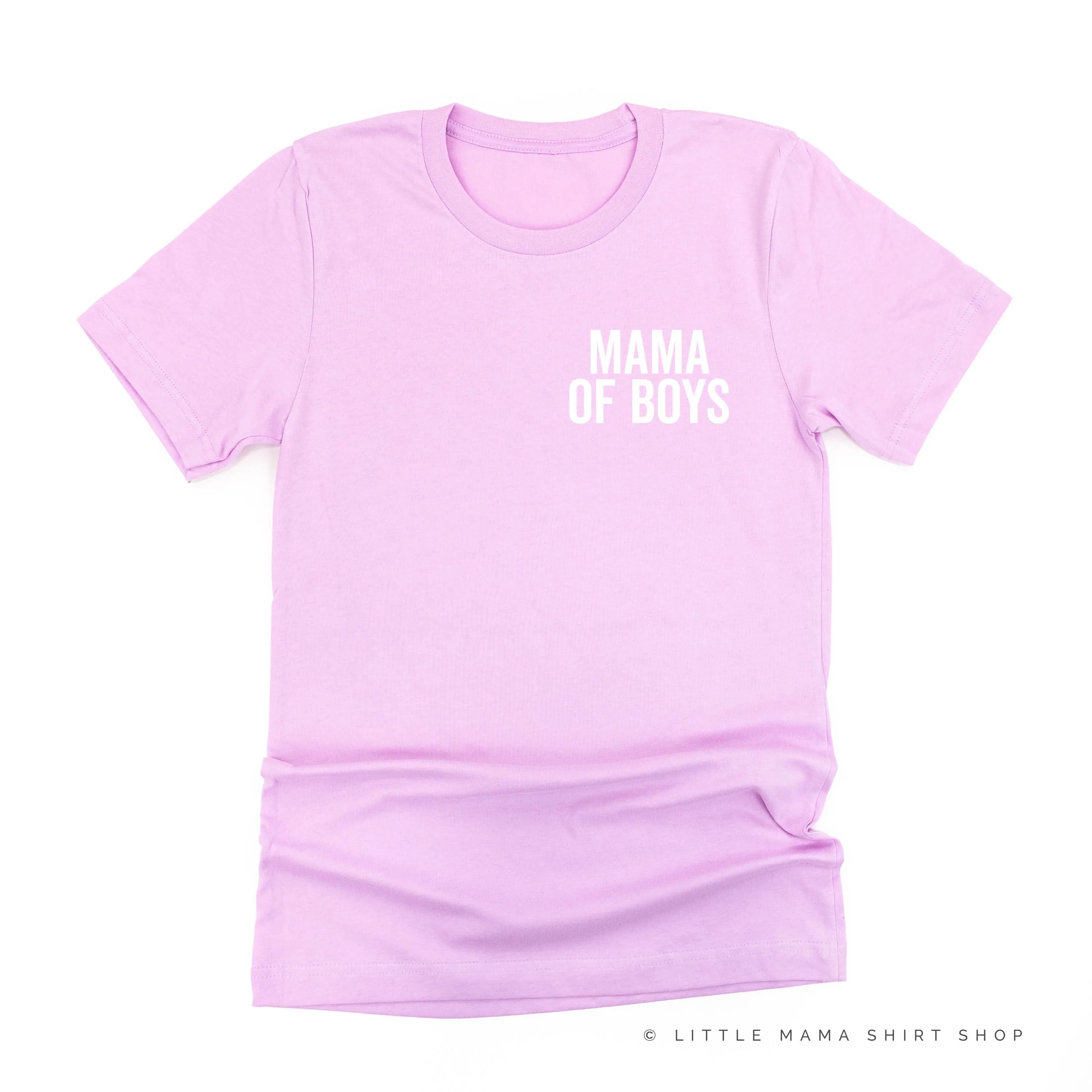 Mama of Boys - BLOCK FONT POCKET SIZE - Unisex Tee