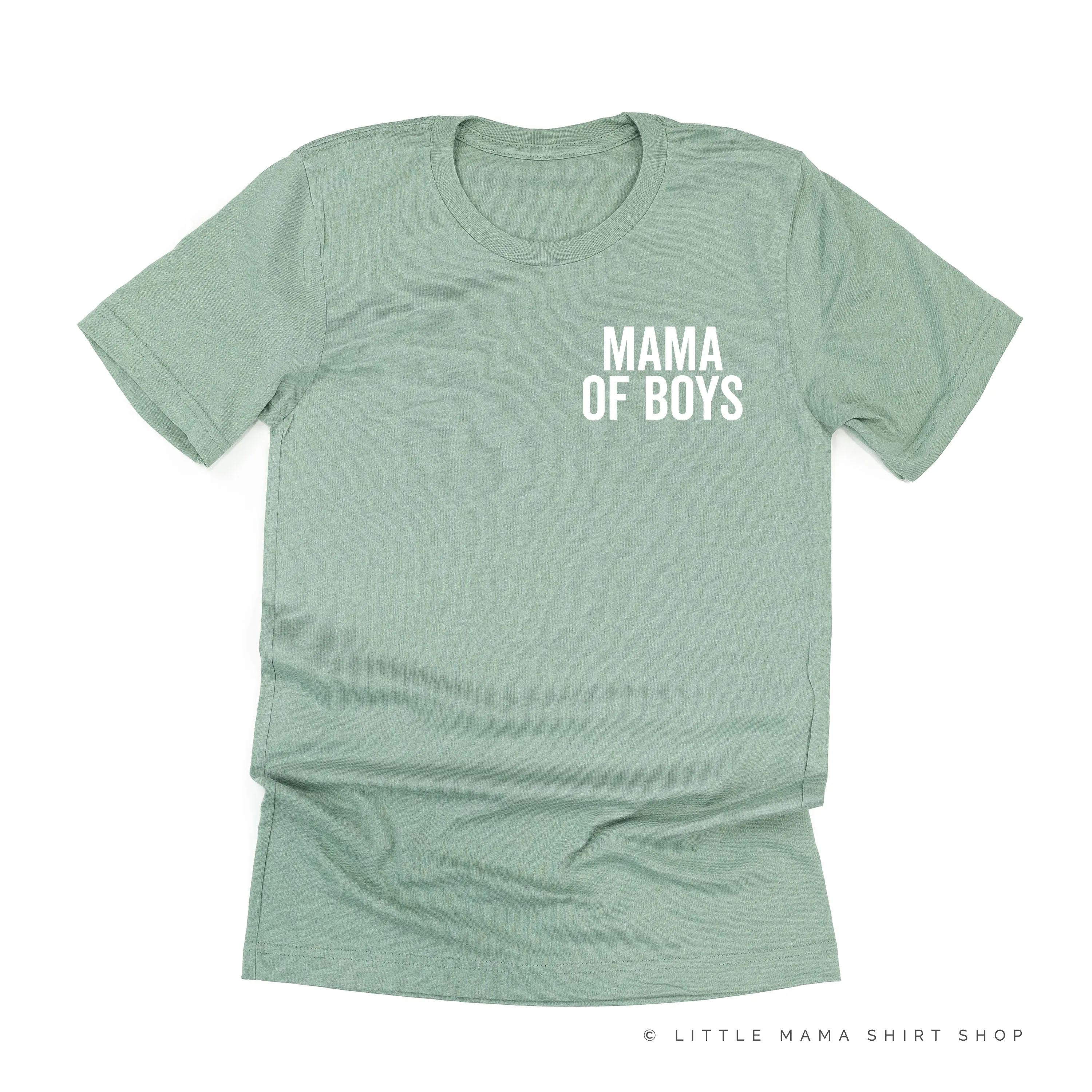 Mama of Boys - BLOCK FONT POCKET SIZE - Unisex Tee