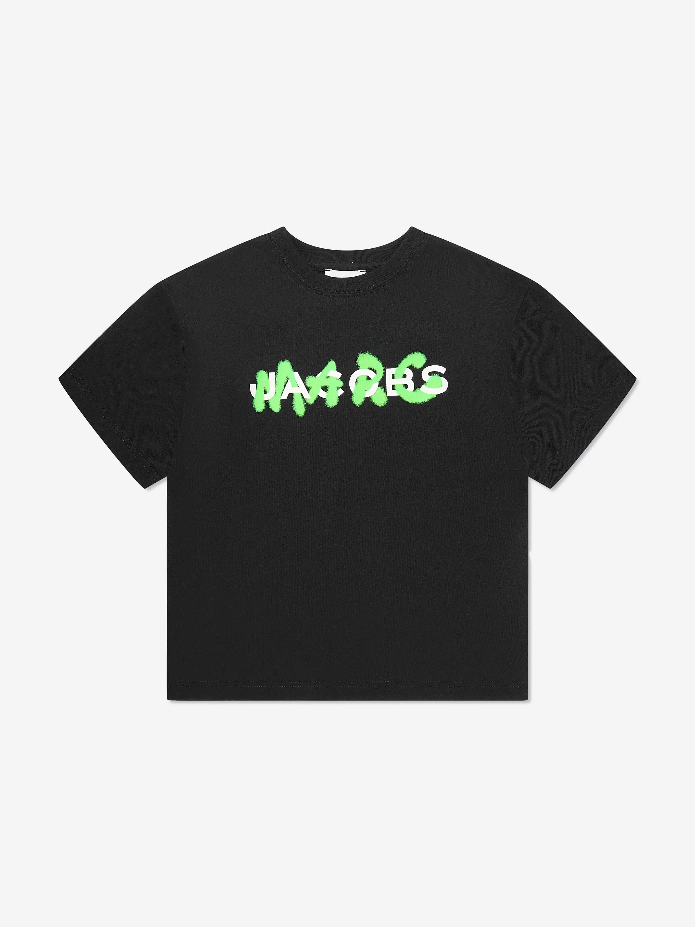 MARC JACOBS Boys Logo Print T-Shirt in Black