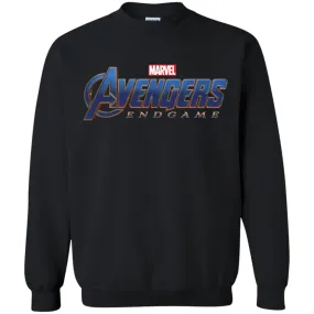 Marvel Avengers Endgame Movie Logo Graphic Crewneck Pullover Sweatshirt