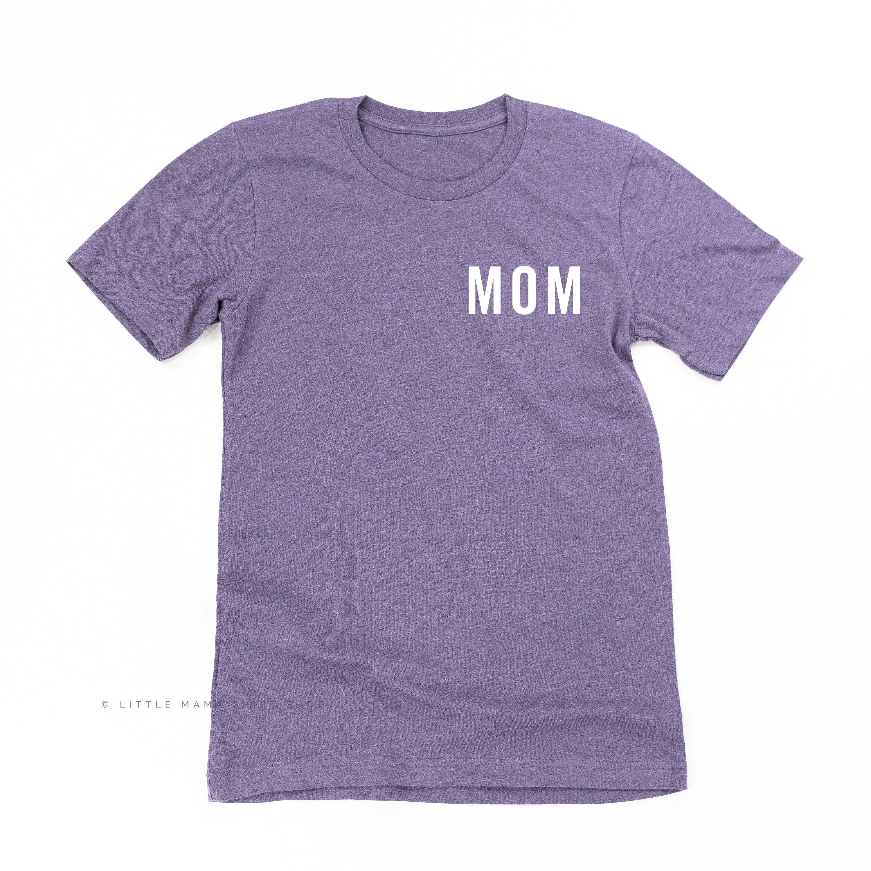 Mom (Pocket Size - Block Font) - Basics Collection - Unisex Tee