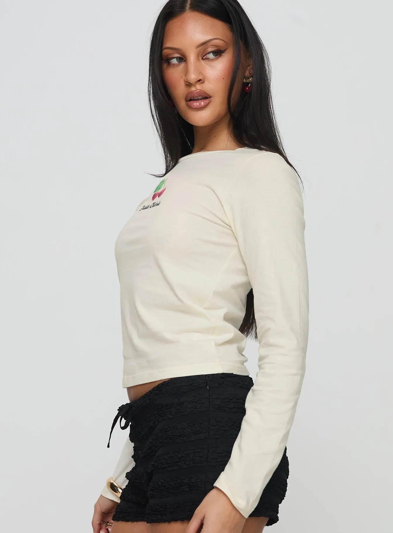 My Sweet Girl Long Sleeve Top Cream