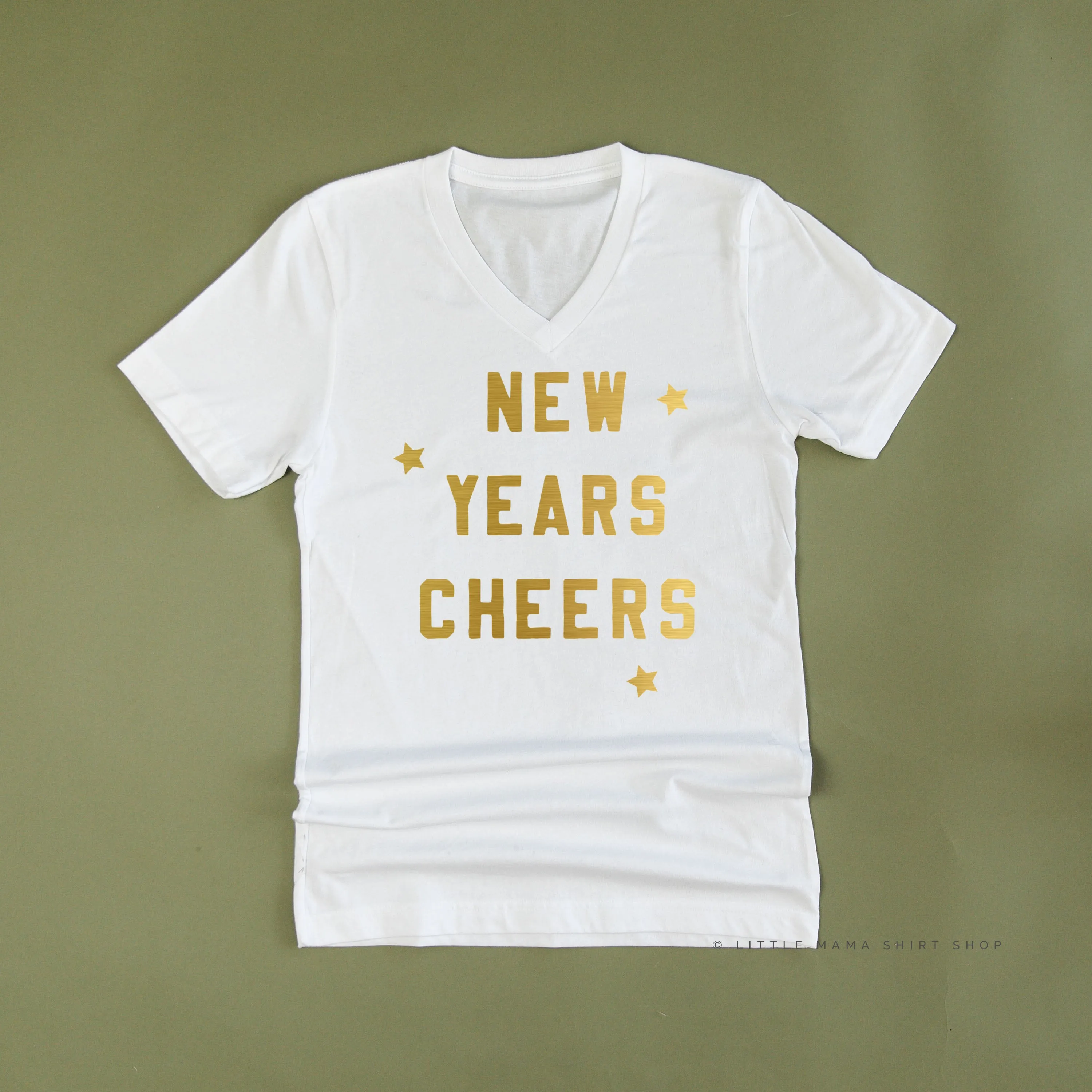 New Years Cheers - Block Font - Unisex Tee