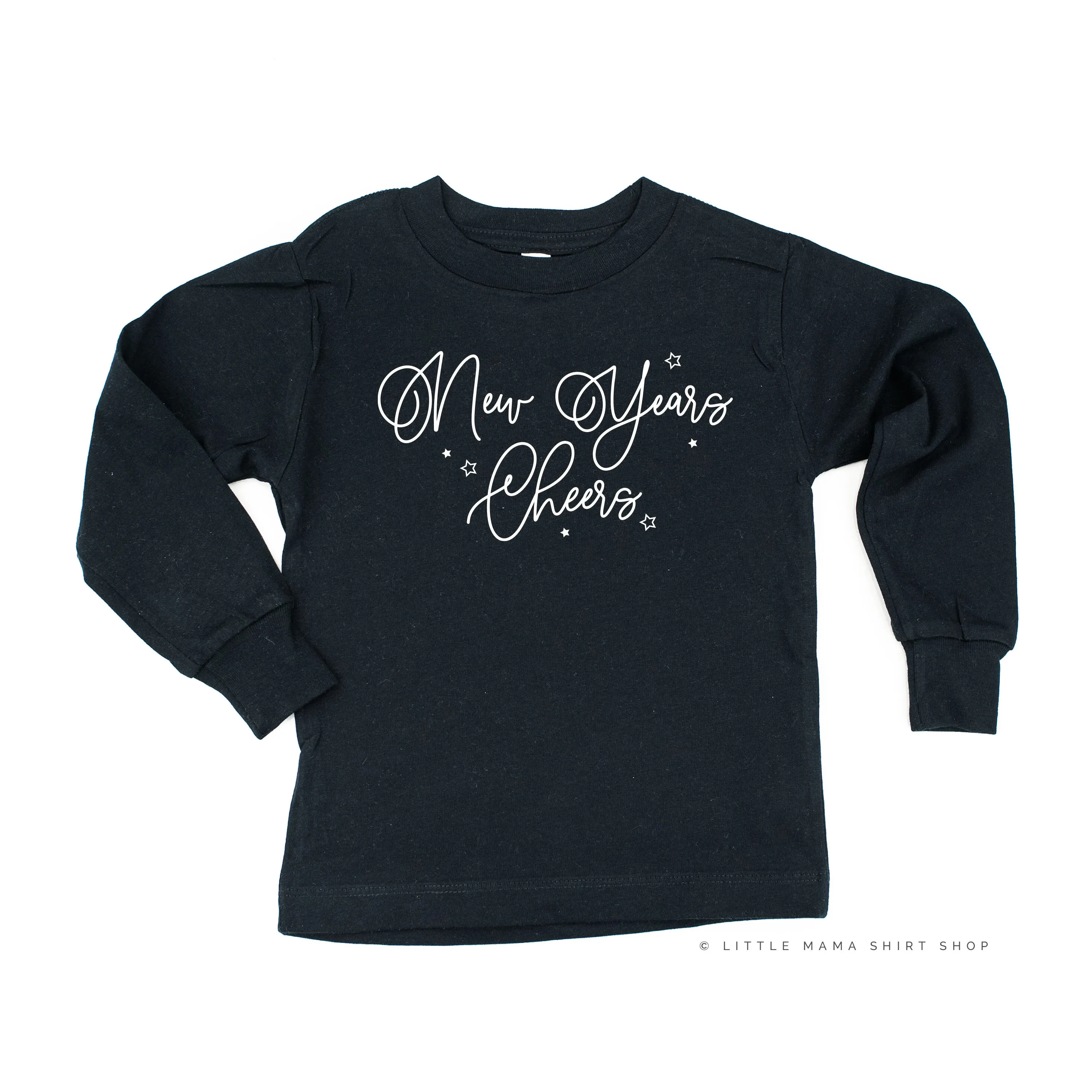 New Years Cheers - Stars/Script - Child LONG SLEEVE Tee