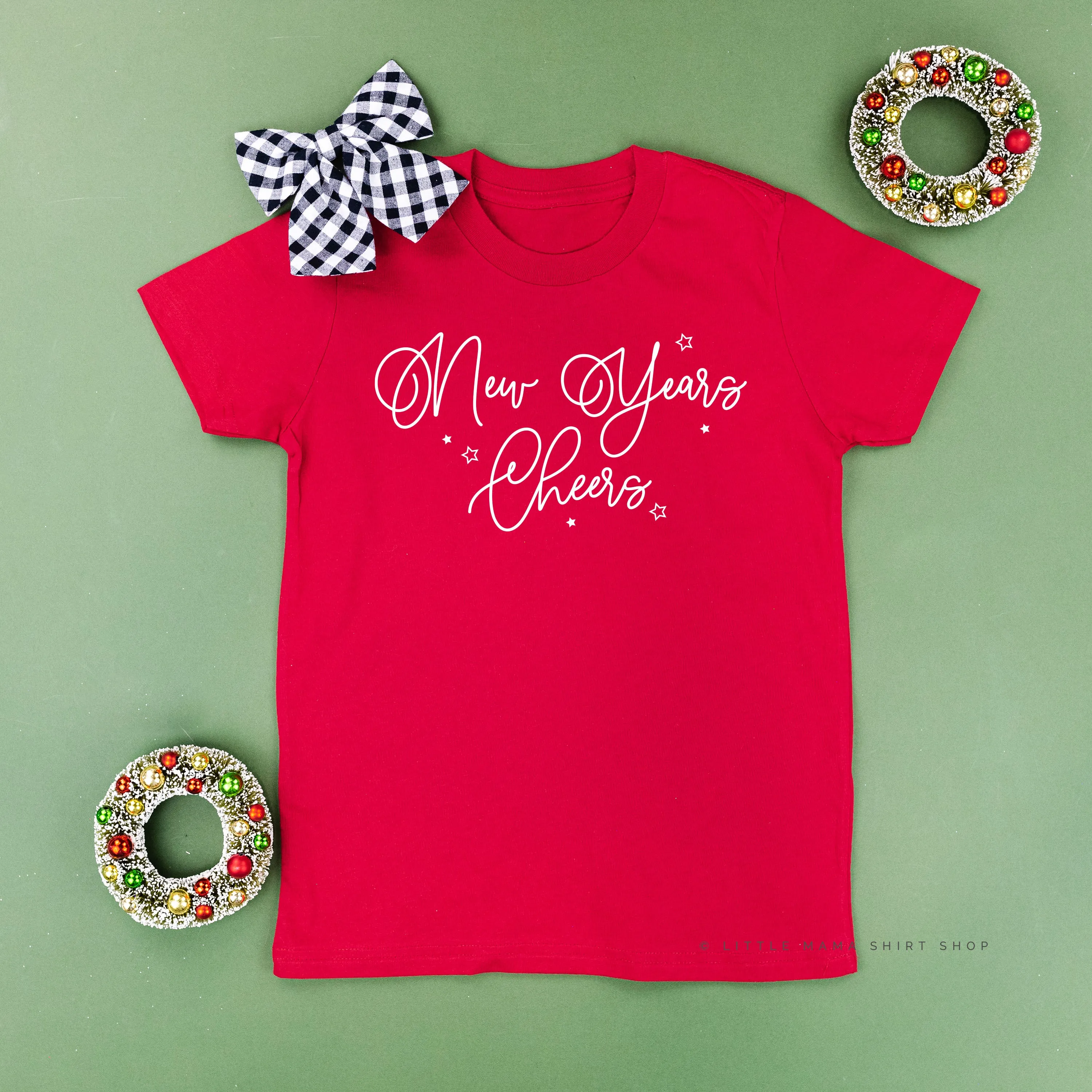 New Years Cheers - Stars/Script - Child Tee