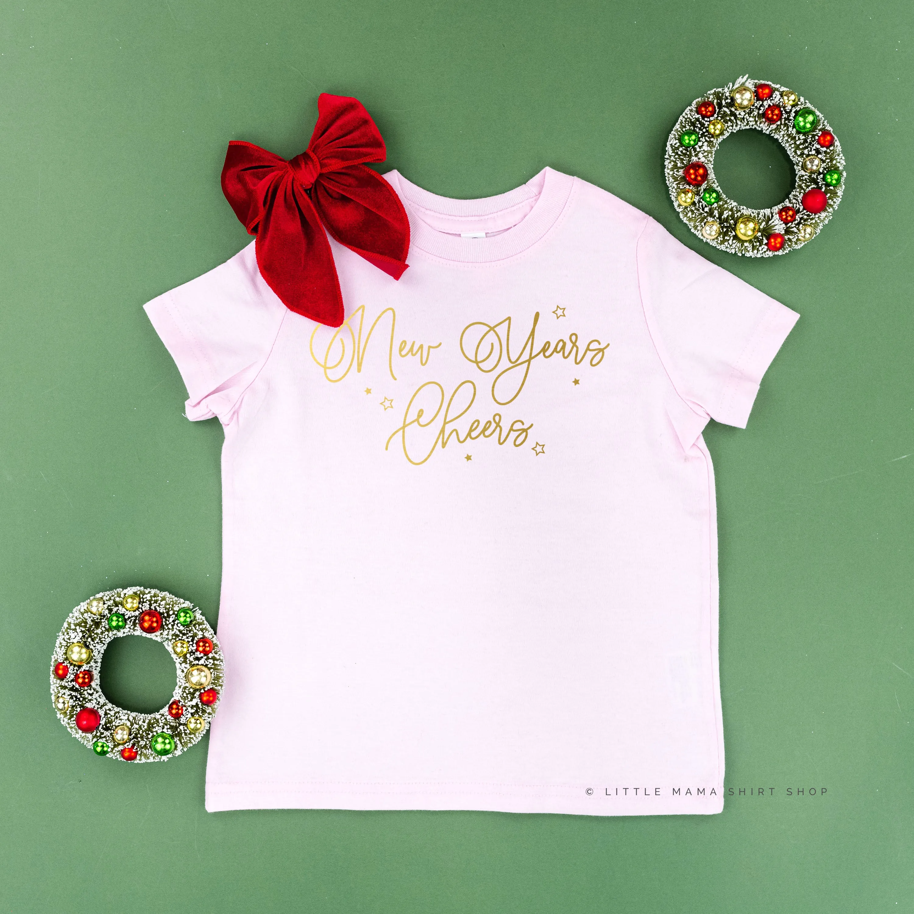 New Years Cheers - Stars/Script - Child Tee