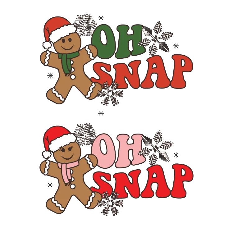 Oh Snap - Gingerbread Man - Unisex Tee