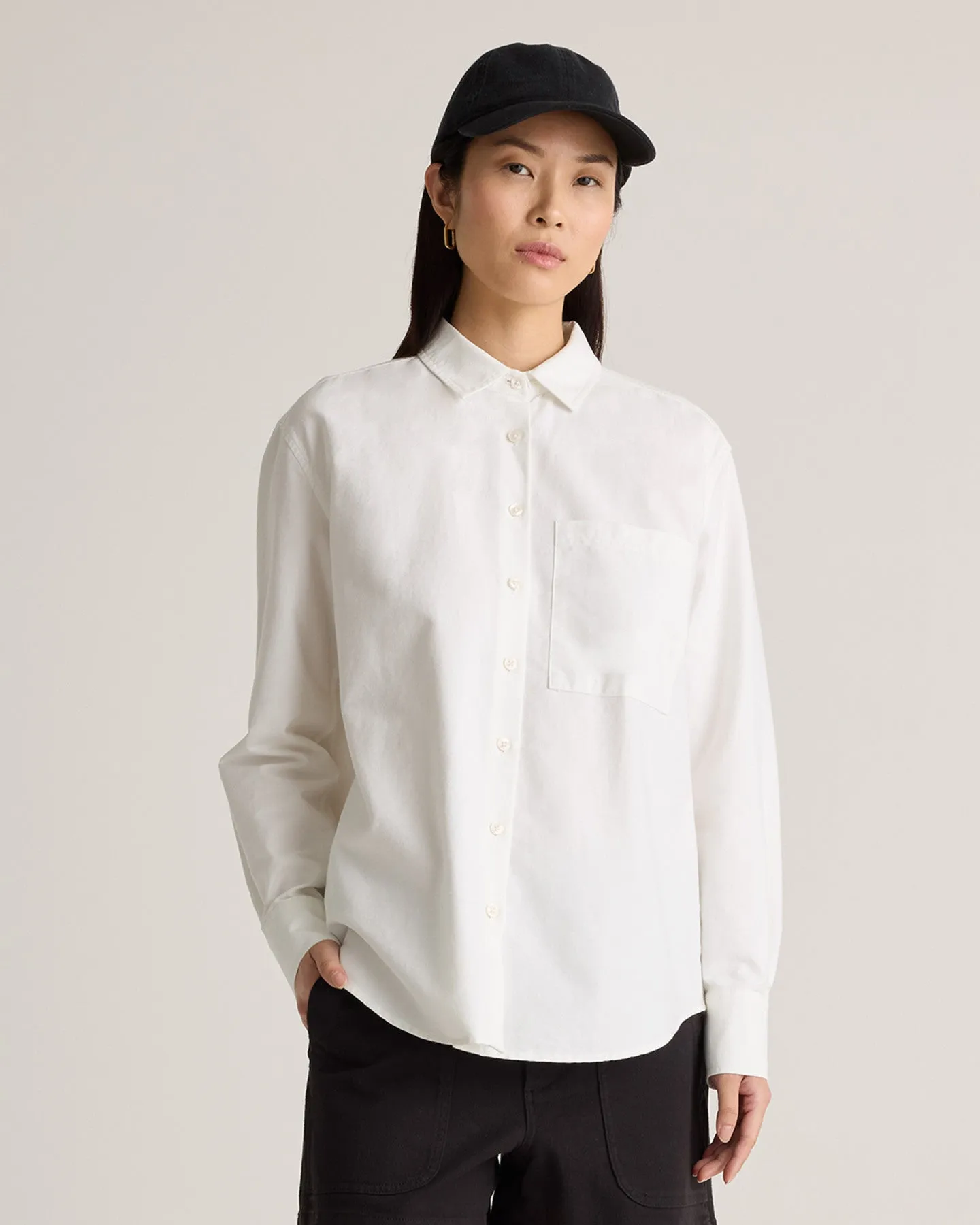 Organic Cotton Relaxed Oxford Shirt