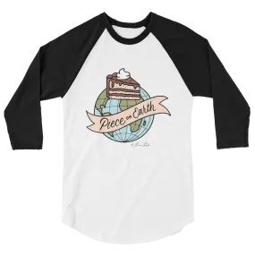 Piece On Earth 3/4 Sleeve Raglan Shirt (Color)