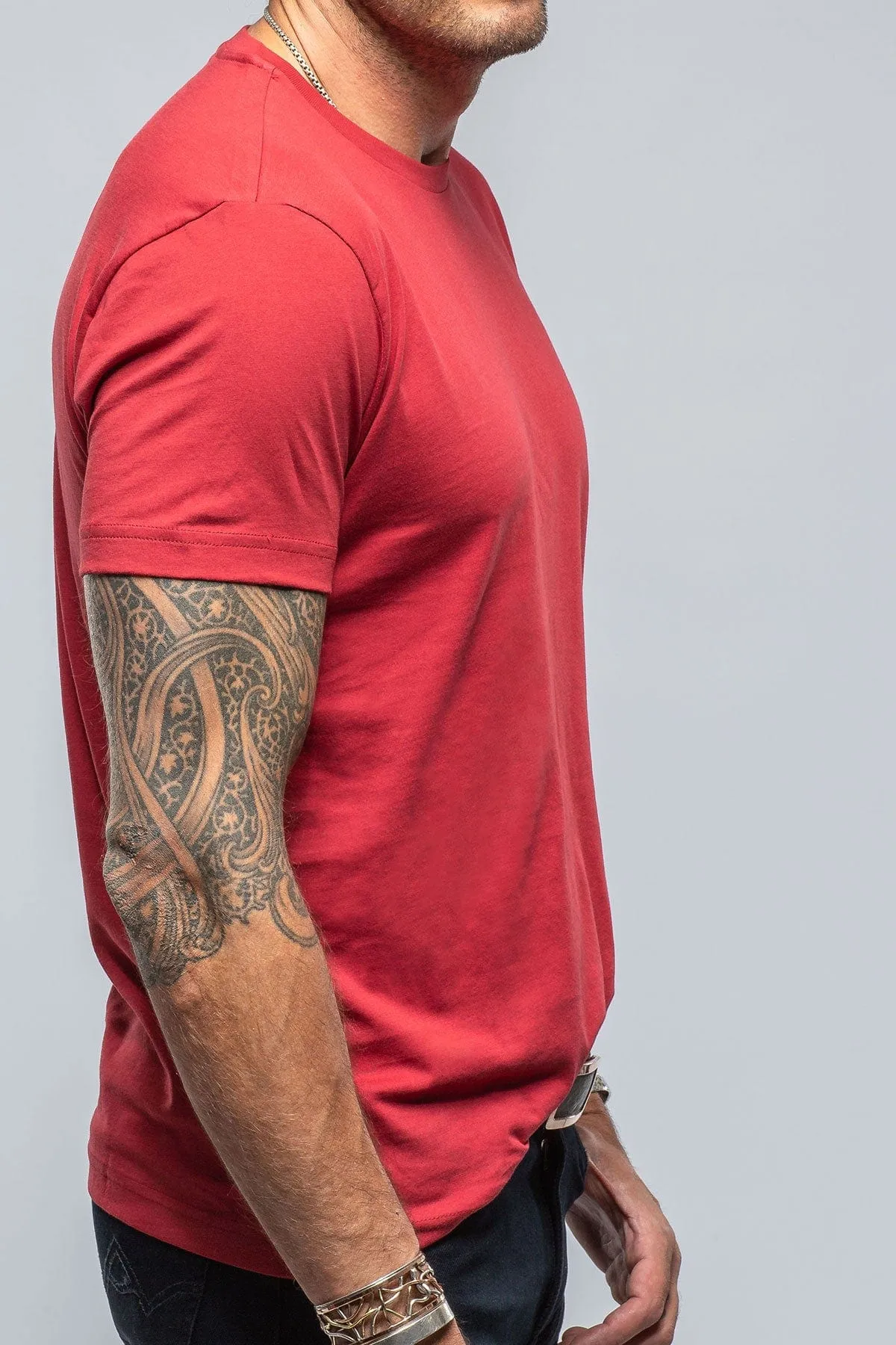 Pismo Cotton Tee In Red