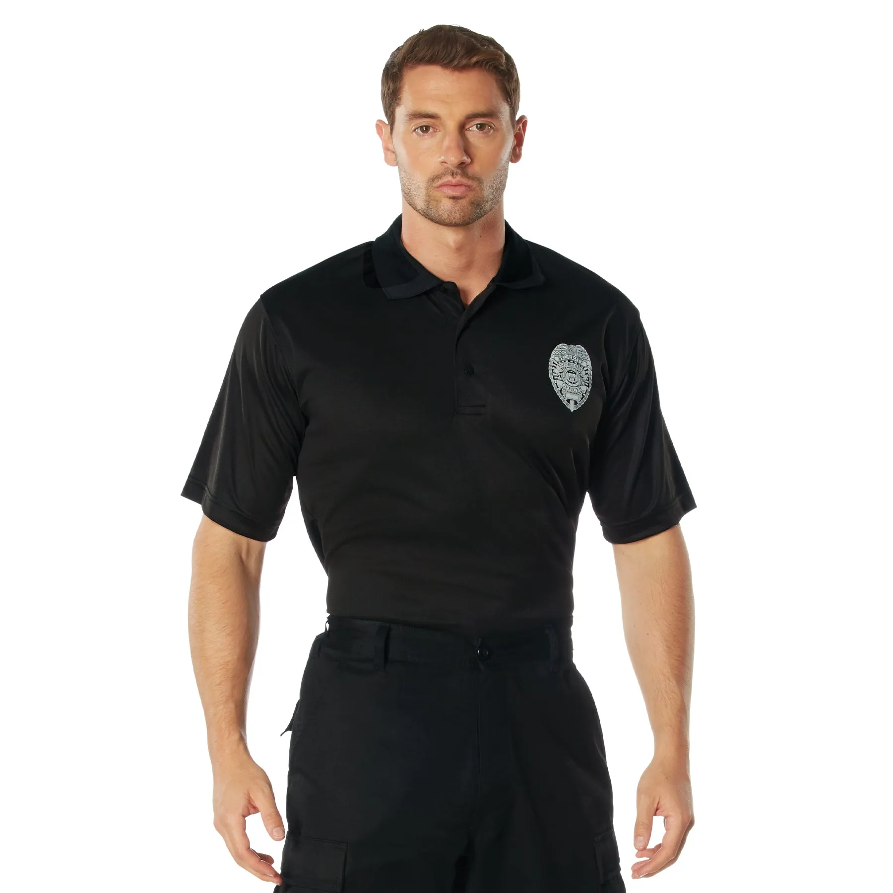 [Public Safety] Moisture Wicking Security Badge Polo T-Shirts