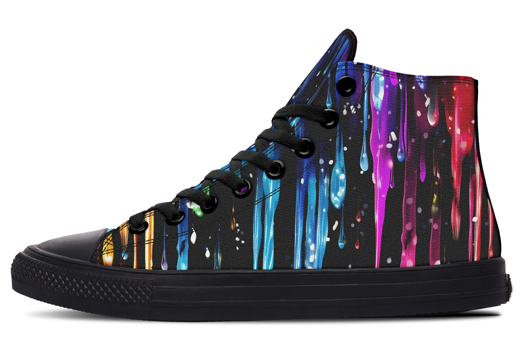 Rainbow Drips High Tops