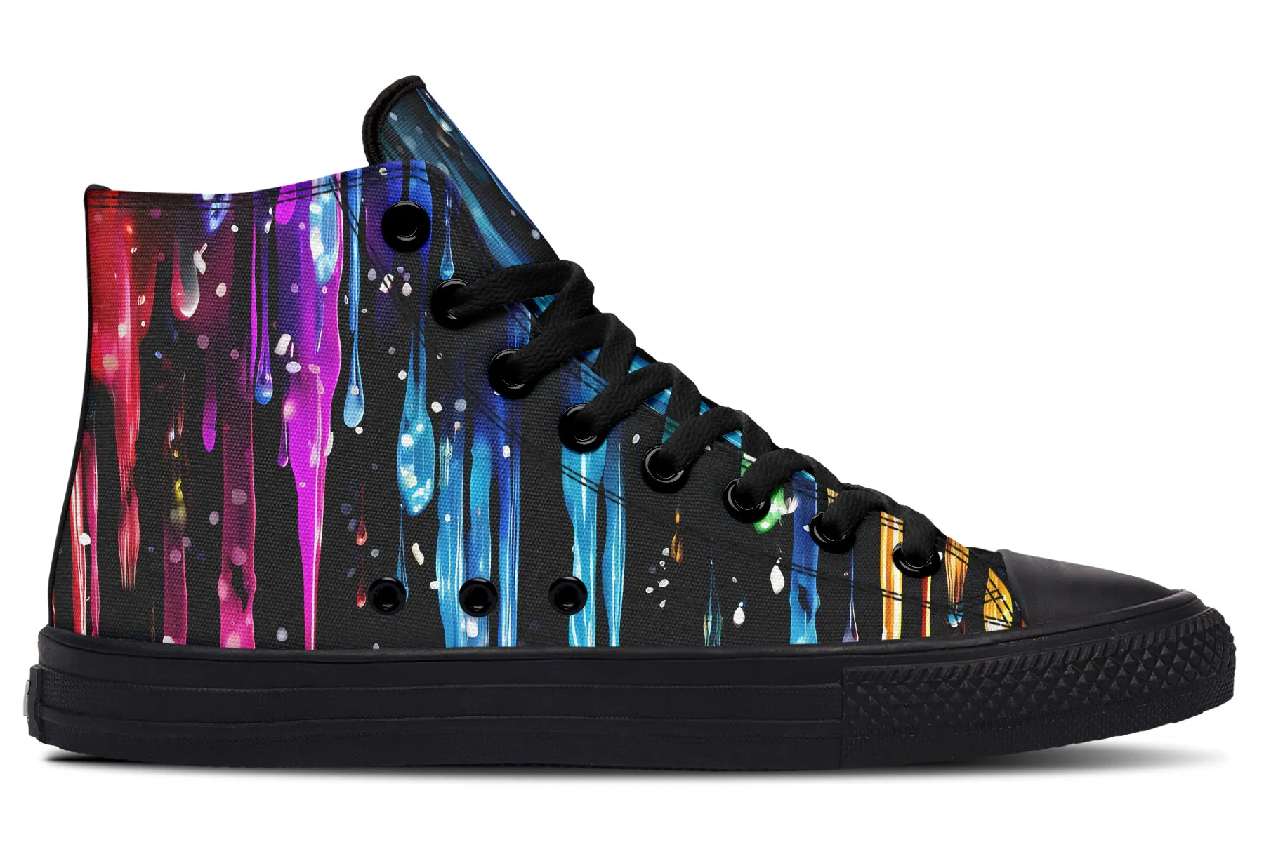 Rainbow Drips High Tops