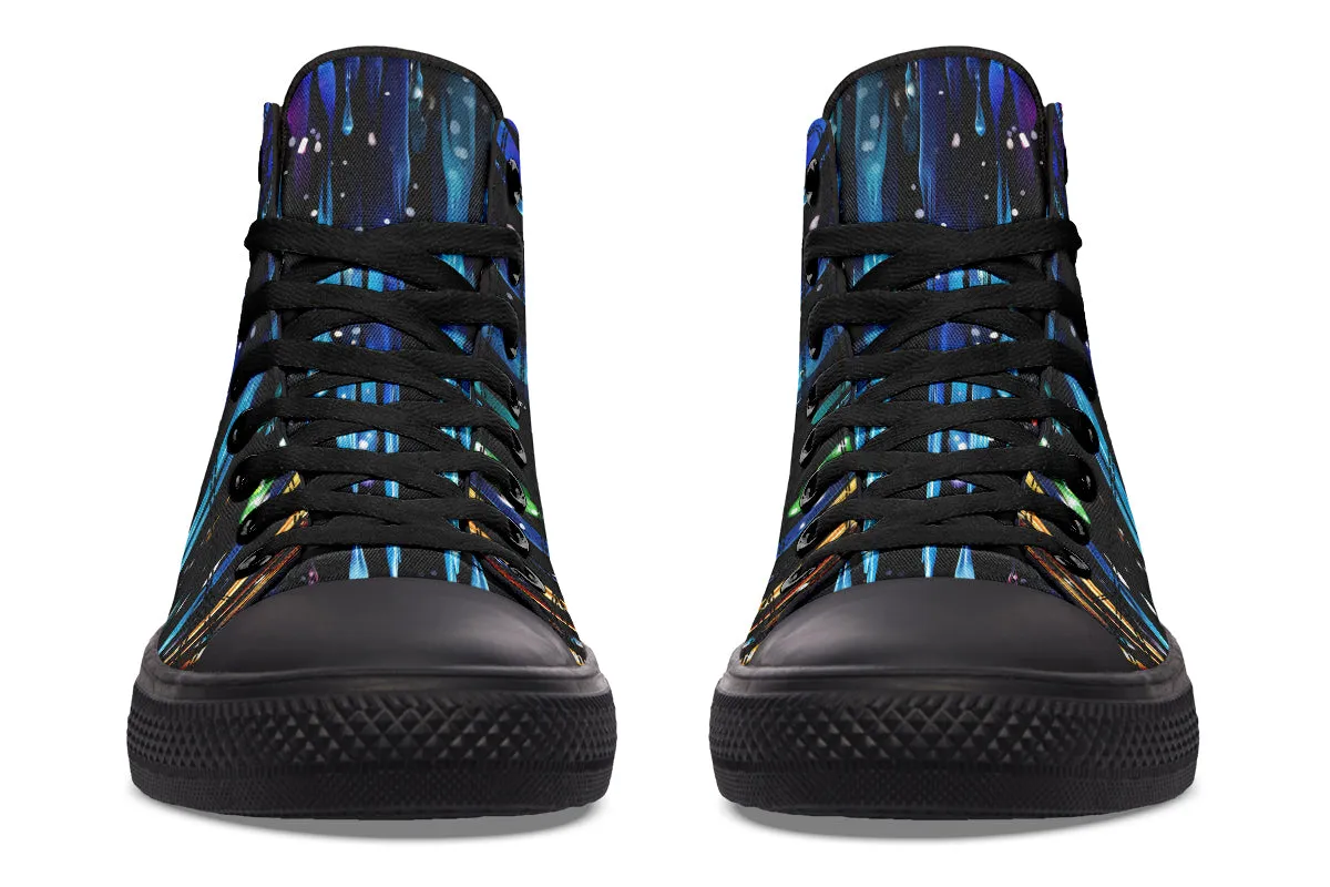 Rainbow Drips High Tops