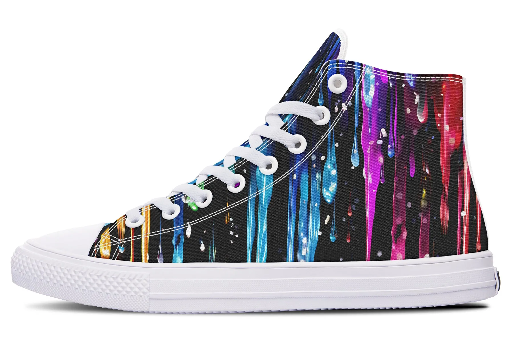 Rainbow Drips High Tops