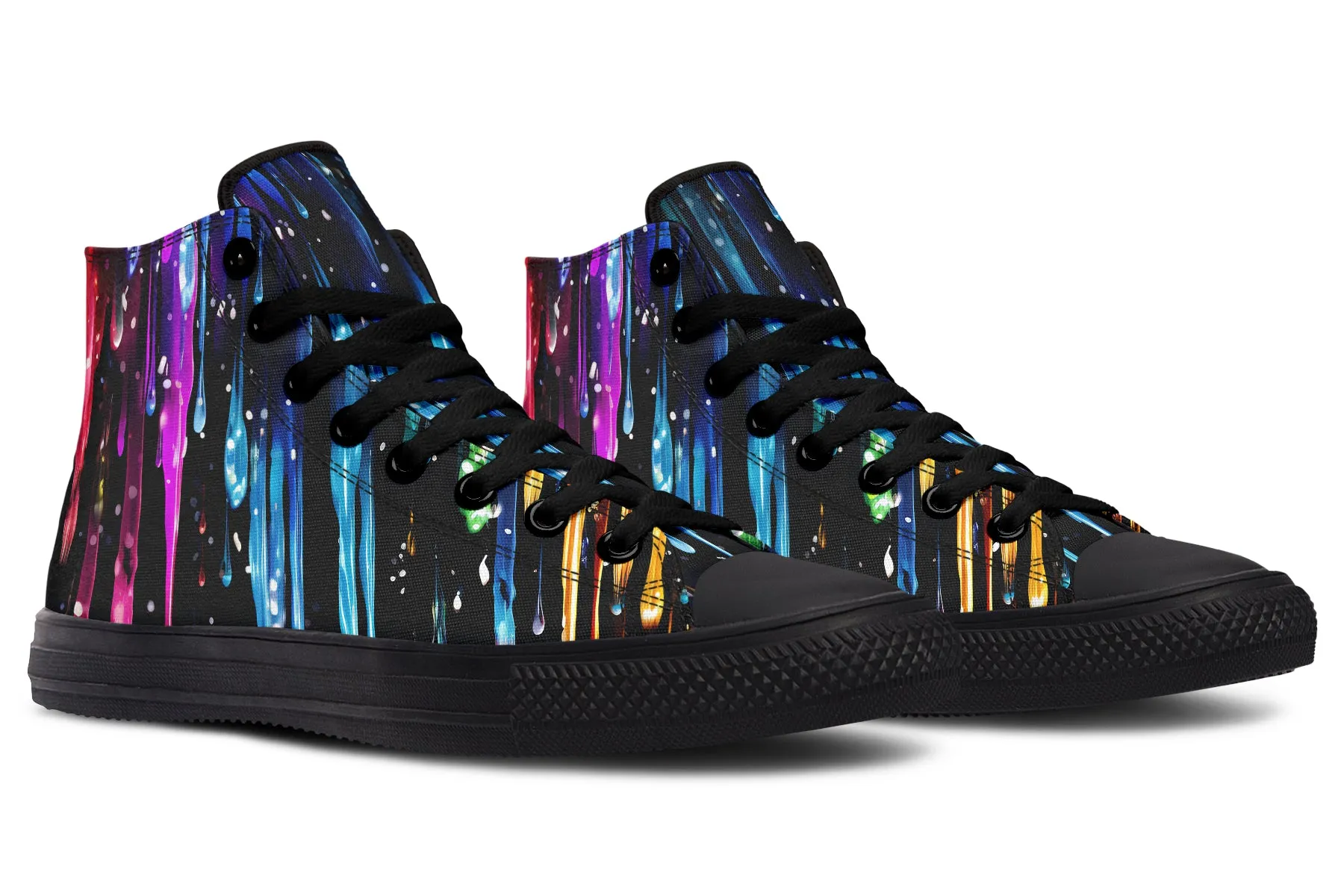 Rainbow Drips High Tops