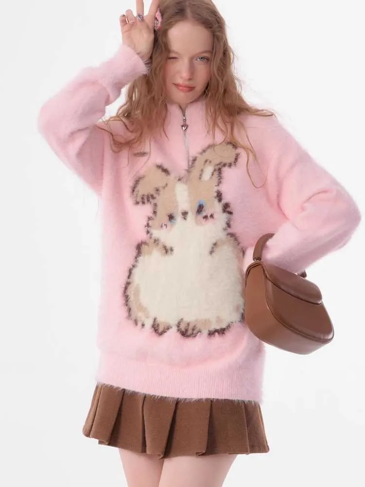 Soft rabbit sweater【s0000010145】