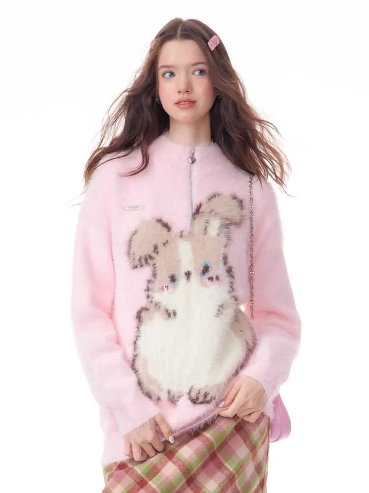 Soft rabbit sweater【s0000010145】