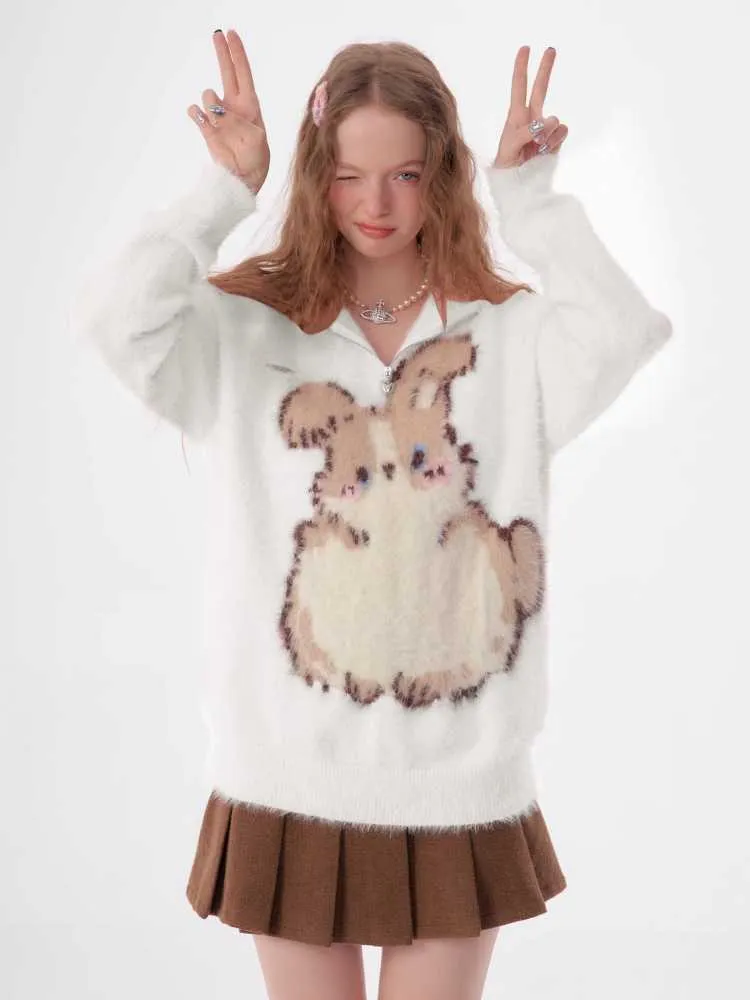 Soft rabbit sweater【s0000010145】