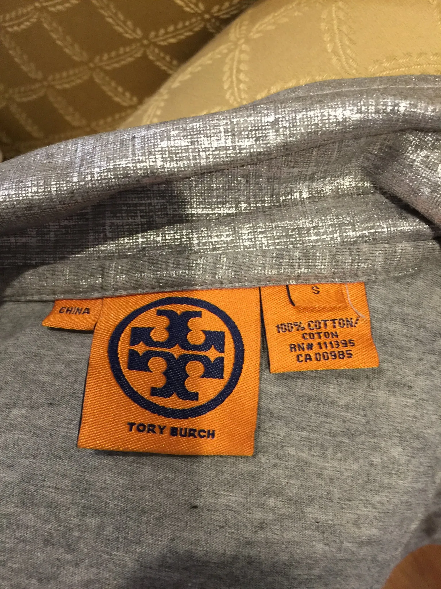 Tory Burch Grey Polo Shirt