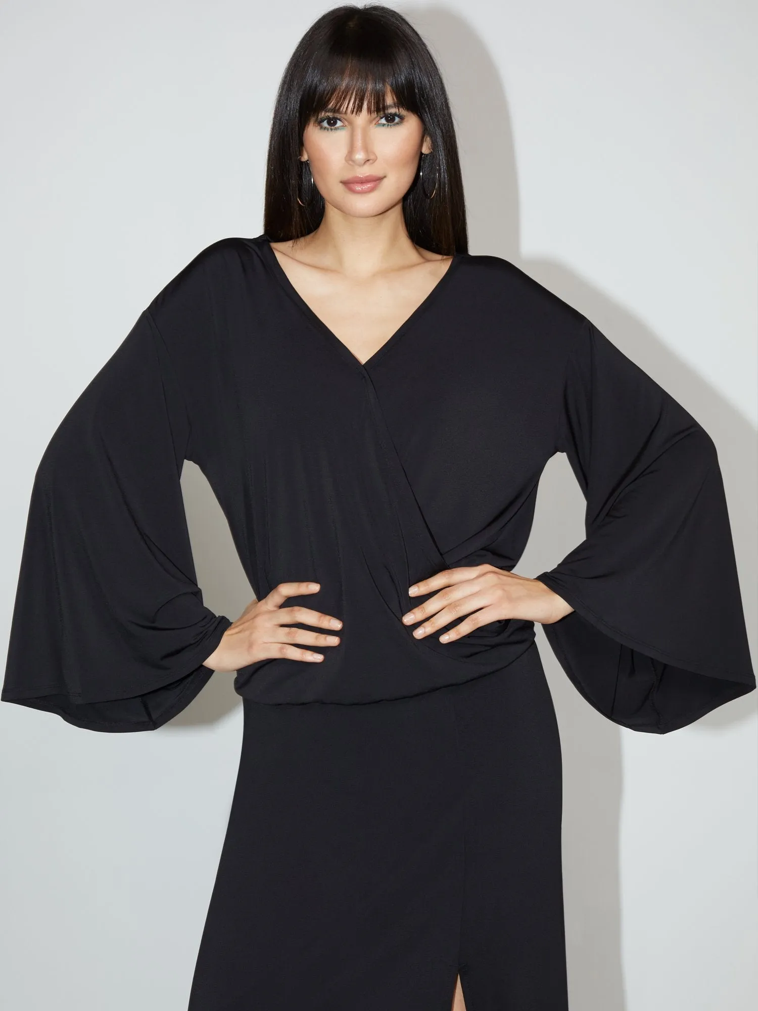 V-Neck Bell-Sleeve Top - NY&C Style System